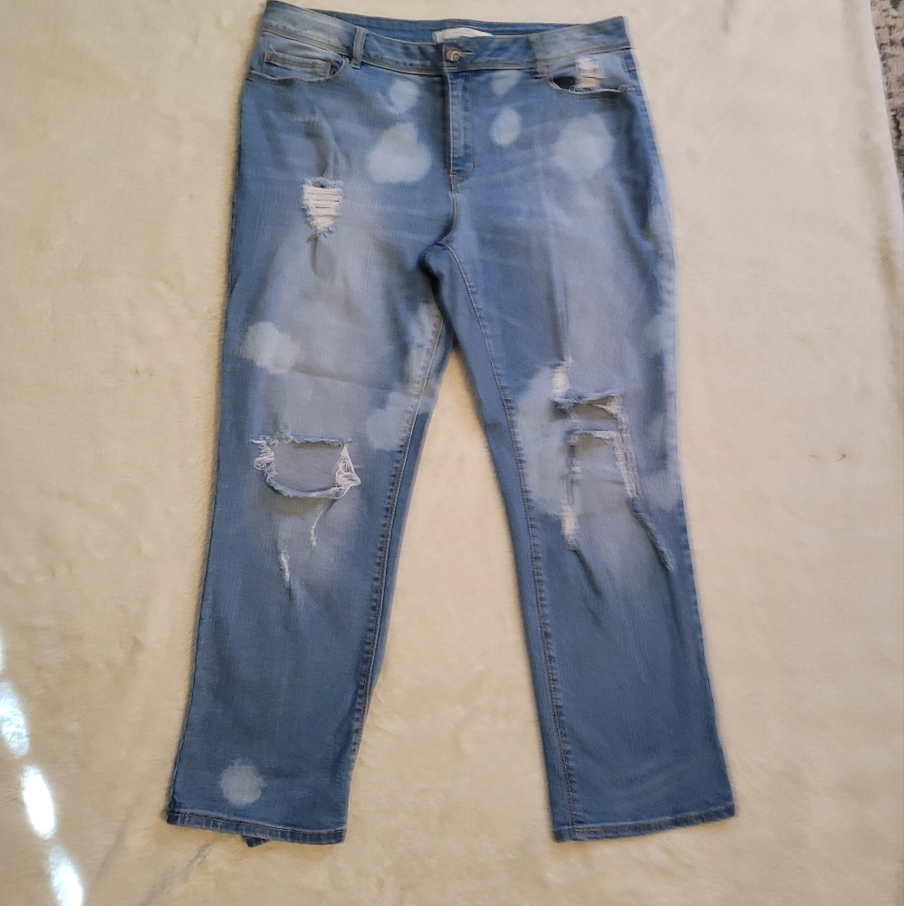 Cato‎ Distressed Denim Jeans